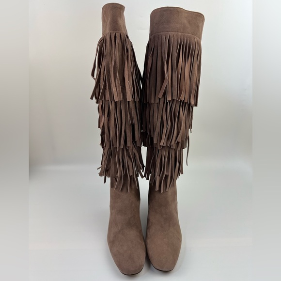 BRUNO MAGLI Fringed suede knee-high boots size 37 - Picture 16 of 16